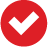 red circle checkmark icon